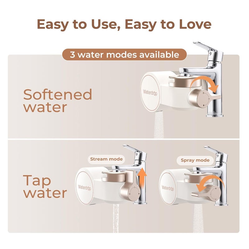 Waterdrop BFT1 Bathroom Sink Filter, Water Faucet for Skincare 2.0, 10X Clean, 0.01 Micron, Reduce Skin Redness, Chlorine & Scale Control, Water Softner, NSF 372 Certified (1 Filter Included) - Image 5